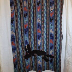 Vintage Patagonia Turtle Aztec Synchilla Fleece Blanket 90s Kids Multicolor